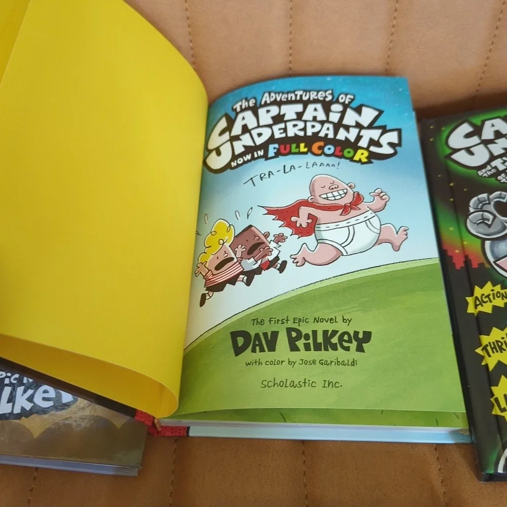 Captain Underpants Book Lot Of 10 Pilkey Scholastic Mix Of‎ Soft And Hardcover